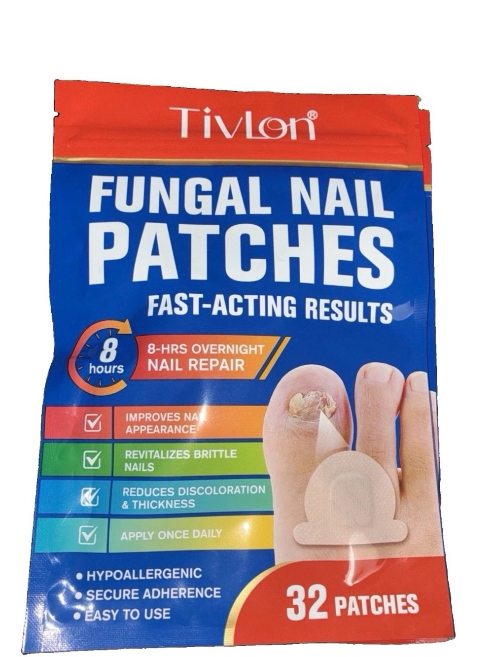 5/$25 Fungal Nail Patches - Fast Acting Red Patch, 32 Count